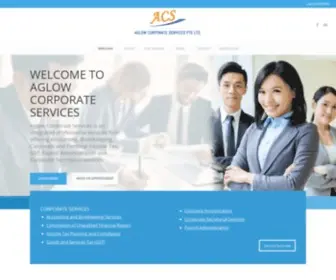 AglowcorporatesvCS.com.sg(Aglow Corporate Services) Screenshot