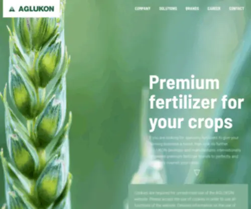 Aglukon.com(Premium fertilizer for your crops) Screenshot