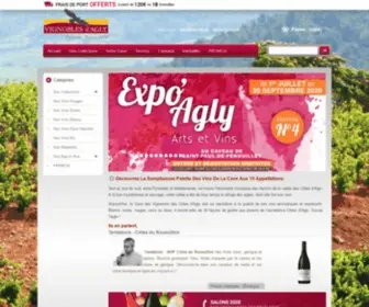 Agly.fr(Les Vignerons des Côtes d'Agly) Screenshot