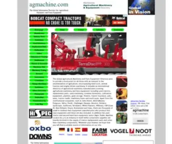 Agmachine.com(Global Agricultural Machinery and Farm Equipment Directory including Used Tractors and Replacement Parts) Screenshot