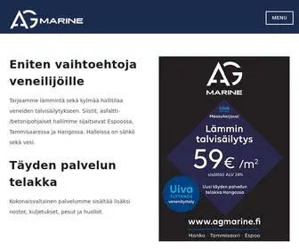 Agmarine.fi(Veneen talvisäilitys) Screenshot