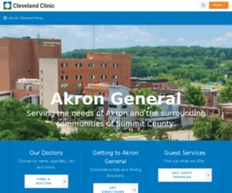 AGMC.org(Akron General) Screenshot