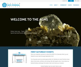 AGMS-TX.org(Austin Gem & Mineral Society) Screenshot