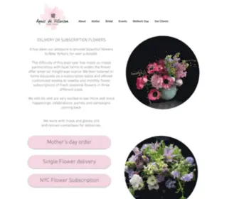 Agnesdevillarson.com(Flower design for all occasions) Screenshot