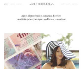 Agnesp.com(Agnes Pierscieniak is a creative director) Screenshot