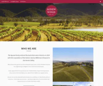 Agnewwines.com.au(Award Winning Wines) Screenshot