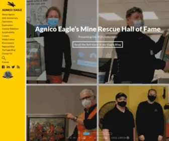 Agnicoeagle.com(Agnico Eagle Mines Limited) Screenshot