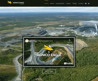 Agnicoeagle.fi(Hand in Hand with the People of Lapland) Screenshot