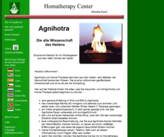 Agnihotra-Medicine.com(Agnihotra und Homatherapie) Screenshot