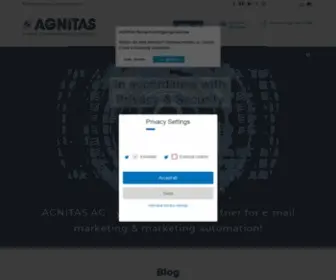 Agnitas.com(Your competent partner for marketing automation) Screenshot