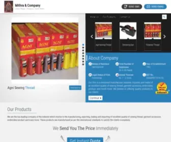 Agnithreads.com(Mithra & Company) Screenshot