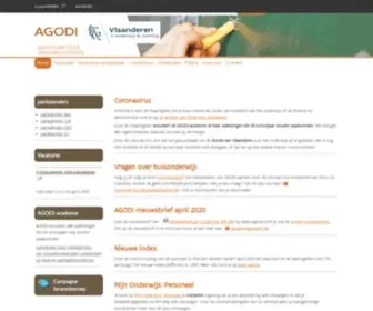 Agodi.be(Agentschap voor onderwijsdiensten) Screenshot