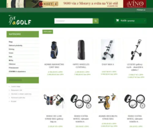 Agolf.cz(AGOLF vše pro golf) Screenshot