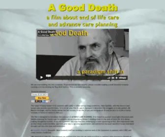 Agooddeath.co.nz(The video A Good Death) Screenshot