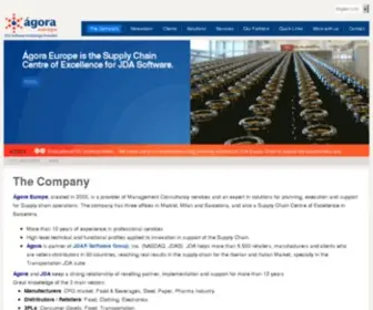 Agora-Europe.com(Soluciones Tecnológicas para la Supply Chain) Screenshot