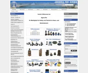 Agora-Tec.de(Tiefbrunnenpumpen Pumpen Airbrush Hauswasserwerk Tauchpumpen Solar Teichpumpen Shop) Screenshot