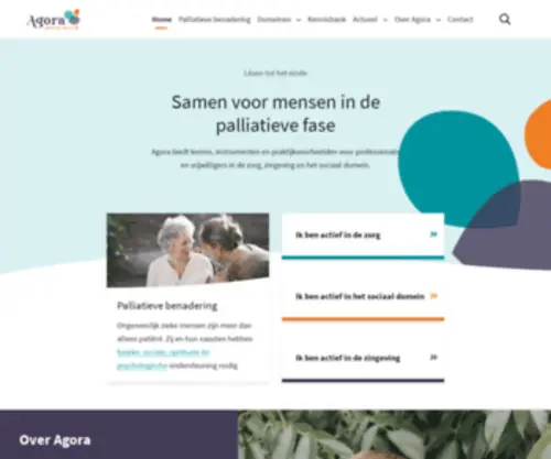 Agora.nl(Samen voor mensen in de palliatieve fase) Screenshot