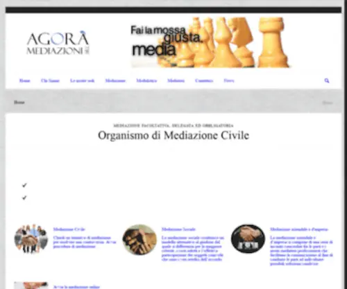 Agoramediazioni.it(Agora Mediazioni srl) Screenshot