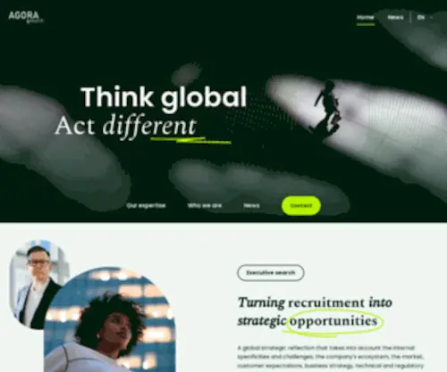 Agorasearch.com(Agora search Recherche de cadres et de dirigeants) Screenshot