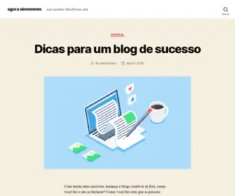 Agorasim.blog.br(Just another WordPress site) Screenshot