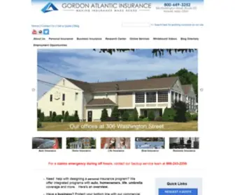 Agordon.com(Gordon Atlantic Insurance) Screenshot