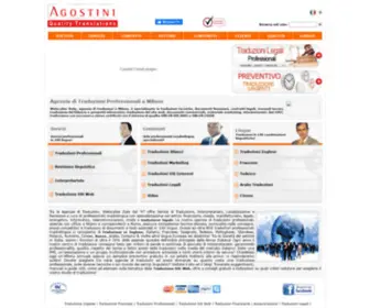 Agostiniassociati.it(Agenzia di Traduzioni Professionali in Inglese e altre 100 Lingue) Screenshot