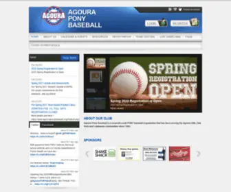 Agouraponybaseball.org(Agoura PONY Baseball) Screenshot