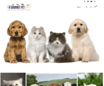 Agourmetpet.com(Quality Products for Pets) Screenshot