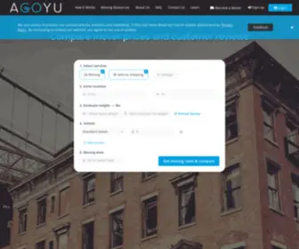 Agoyu.com(Find Mover Pricing and Customer Service Reviews) Screenshot