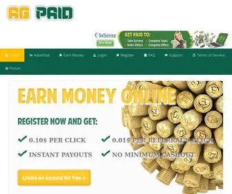 Agpaid.com(Earn Money at home) Screenshot