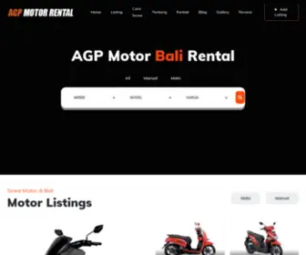 Agpmotorbalirental.com(SEWA MOTOR DI BALI) Screenshot