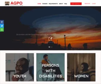 Agpo.go.ke(Access to Government Procurement Opportunities) Screenshot