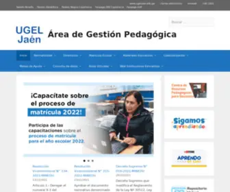 Agpugeljaen.edu.pe(Oficina de Excelencia en Formación y Redes Educativas (Área de Gestión Pedagógica)) Screenshot