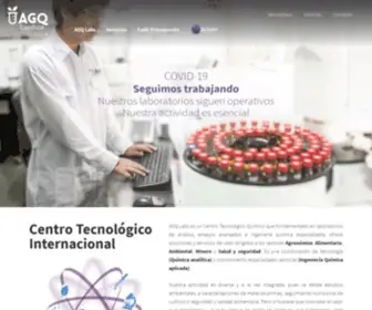 AgqLabs.cr(Laboratorio químico industrial y de control) Screenshot