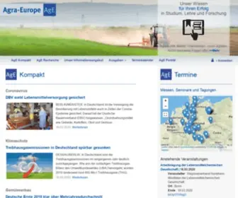 Agra.de(Deutschlands größte Presseagentur für Agrarnachrichten) Screenshot