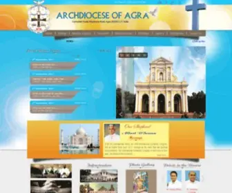 Agraarchdiocese.com(The Archdiocese of Agra) Screenshot