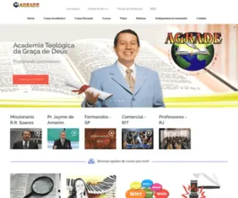 Agrade.com.br(Academia de Teologia da Graça de Deus) Screenshot