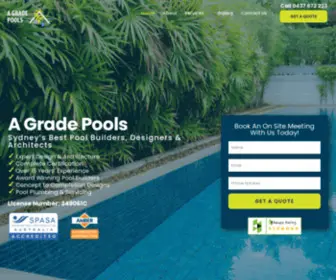 Agradepools.com.au(Pool Builders) Screenshot