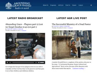 Agradio.org(Abounding Grace Radio) Screenshot