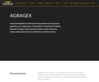 Agragex.com(AGRAGEX, la Asociación Española de Fabricantes-Exportadores de Maquinaria Agrícola y sus Componentes) Screenshot