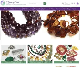 Agrainofsand.com(Wholesale Beads & Jewelry Making Supplies) Screenshot