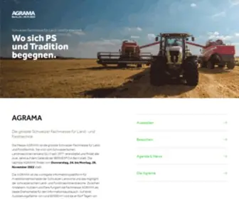 Agrama.ch(AGRAMA — Schweizer Fachmesse für Land) Screenshot