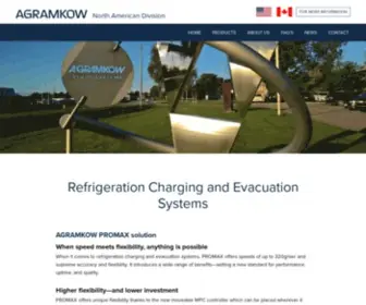 Agramkow-NA.com(Refrigeration Charging and Evacuation Systems) Screenshot