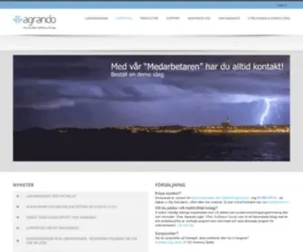 Agrando.se(Svenska kyrkans leverantör av systemlösningar) Screenshot