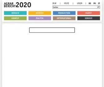 Agrarbericht.ch(Agrarbericht 2020) Screenshot