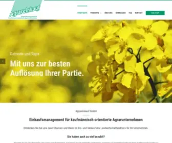 Agrareinkauf.de( Einkaufsmanagement für Agrarunternehmen) Screenshot