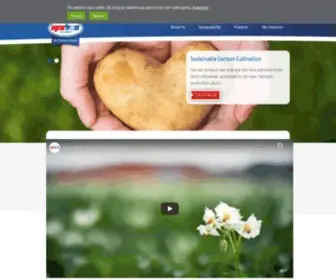 Agrarfrost.com(Various potato products for restaurants) Screenshot