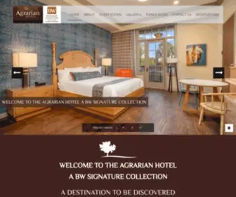 Agrarianhotel.com(The Agrarian Hotel) Screenshot