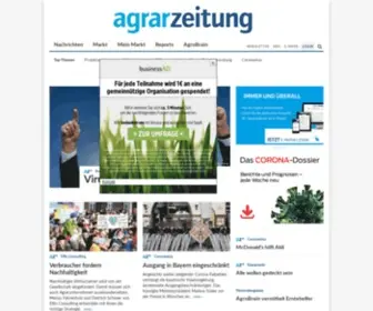 Agrarzeitung.de(Die agrarzeitung ist das unabhängige Wirtschaftsmedium für die Profis in der Agrarwirtschaft) Screenshot