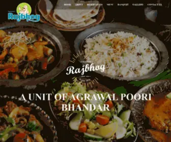 AgrawalsrajBhog.com(Agrawal's Rajbhog) Screenshot